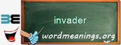 WordMeaning blackboard for invader